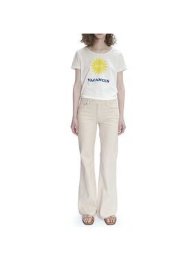 A.P.C. ISADORA NATURAL DENIM FLARE JEANS